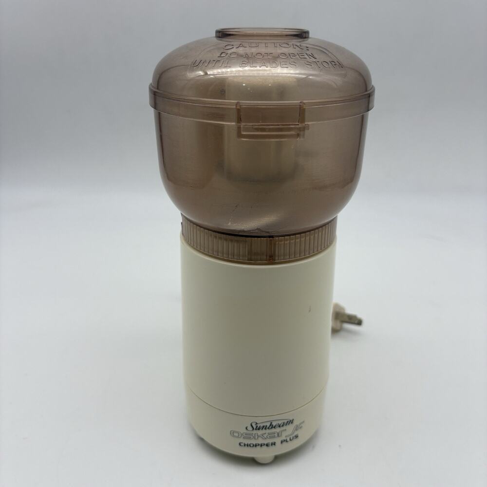 Vintage Sunbeam Oskar Jr. Chopper Plus Mini Food Processor Chopper model 14131